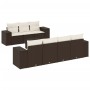 Set sofás de jardín 8 piezas y cojines ratán sintético marrón de , Conjuntos de jardín - Ref: Foro24-3254670, Precio: 563,23 ...