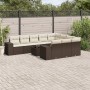 Set de sofás de jardín 11 pzas cojines ratán sintético marrón de , Conjuntos de jardín - Ref: Foro24-3255440, Precio: 695,05 ...