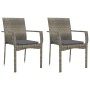 Set comedor jardín 9 pzas y cojines ratán sintético gris de , Conjuntos de jardín - Ref: Foro24-3213505, Precio: 695,87 €, De...