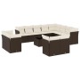 Set de sofás de jardín con cojines 13 piezas ratán PE marrón de , Conjuntos de jardín - Ref: Foro24-3218543, Precio: 887,41 €...