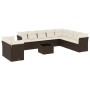 Set de sofás de jardín 11 pzas cojines ratán sintético marrón de , Conjuntos de jardín - Ref: Foro24-3249712, Precio: 725,92 ...