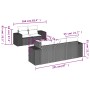 Set sofás de jardín 6 piezas y cojines ratán sintético marrón de , Sofás modulares de exterior - Ref: Foro24-3222302, Precio:...
