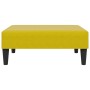 Sofá cama 2 plazas con almohadas taburete terciopelo amarillo de , Sofás - Ref: Foro24-3216223, Precio: 335,12 €, Descuento: %