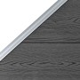 Panel de valla WPC negro 95x(105-180) cm de vidaXL, Paneles de vallas - Ref: Foro24-148974, Precio: 115,72 €, Descuento: %