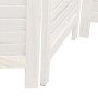 Biombo separador de 4 paneles madera maciza Paulownia blanco de , Divisores de ambientes - Ref: Foro24-358836, Precio: 142,97...