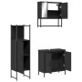 Juego de muebles de baño 3 pzas madera contrachapada negro de , Muebles de baño - Ref: Foro24-3214700, Precio: 156,70 €, Desc...