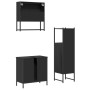 Juego de muebles de baño 3 pzas madera contrachapada negro de , Muebles de baño - Ref: Foro24-3214700, Precio: 156,70 €, Desc...