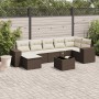 Set sofás de jardín 8 piezas y cojines ratán sintético marrón de , Conjuntos de jardín - Ref: Foro24-3222892, Precio: 531,03 ...