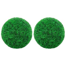 Bolas de boj artificial 2 unidades 27 cm de vidaXL, Flora artificial - Ref: Foro24-315479, Precio: 34,90 €, Descuento: %