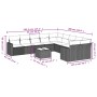 Set de sofás de jardín 11 pzas y cojines ratán sintético negro de , Conjuntos de jardín - Ref: Foro24-3219507, Precio: 825,86...
