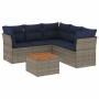 Set de sofás de jardín 6 pzas con cojines ratán sintético gris de , Conjuntos de jardín - Ref: Foro24-3255970, Precio: 440,79...