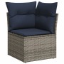 Set de sofás de jardín 11 pzas y cojines ratán sintético gris de , Conjuntos de jardín - Ref: Foro24-3256131, Precio: 755,16 ...