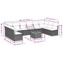 Set de sofás de jardín 11 pzas y cojines ratán sintético gris de , Conjuntos de jardín - Ref: Foro24-3256131, Precio: 755,16 ...
