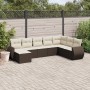 Set sofás de jardín 8 piezas y cojines ratán sintético marrón de , Sofás modulares de exterior - Ref: Foro24-3221762, Precio:...