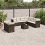Set de sofás de jardín 10 pzas y cojines ratán sintético marrón de , Conjuntos de jardín - Ref: Foro24-3217853, Precio: 647,6...