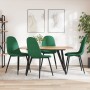 Sillas de comedor 4 unidades terciopelo verde oscuro en Sillas de comedor | Comprar online en Foru.es