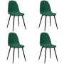 Sillas de comedor 4 unidades terciopelo verde oscuro en Sillas de comedor | Comprar online en Foru.es