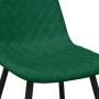 Sillas de comedor 4 unidades terciopelo verde oscuro en Sillas de comedor | Comprar online en Foru.es