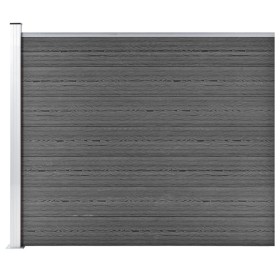 Panel de valla WPC negro 175x146 cm de vidaXL, Paneles de vallas - Ref: Foro24-148985, Precio: 195,21 €, Descuento: %