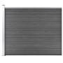 Panel de valla WPC negro 175x146 cm de vidaXL, Paneles de vallas - Ref: Foro24-148985, Precio: 195,21 €, Descuento: %