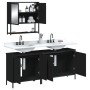 Juego de muebles de baño 3 pzas madera contrachapada negro de , Muebles de baño - Ref: Foro24-3214670, Precio: 158,68 €, Desc...