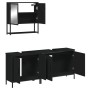 Juego de muebles de baño 3 pzas madera contrachapada negro de , Muebles de baño - Ref: Foro24-3214670, Precio: 158,68 €, Desc...