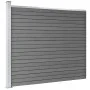 Schwarzes WPC-Zaunelement 175 x 146 cm von vidaXL, Zaunpaneele - Ref: Foro24-148985, Preis: 203,51 €, Rabatt: %
