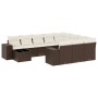 Set de sofás de jardín 11 pzas cojines ratán sintético marrón de , Conjuntos de jardín - Ref: Foro24-3223132, Precio: 740,94 ...