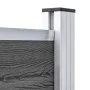 Schwarzes WPC-Zaunelement 175 x 146 cm von vidaXL, Zaunpaneele - Ref: Foro24-148985, Preis: 203,51 €, Rabatt: %