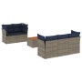 Set de sofás de jardín 6 pzas con cojines ratán sintético gris de , Conjuntos de jardín - Ref: Foro24-3255816, Precio: 459,80...