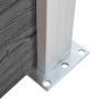 Panel de valla WPC negro 175x146 cm de vidaXL, Paneles de vallas - Ref: Foro24-148985, Precio: 195,21 €, Descuento: %