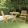Comedor de jardín plegable 3 piezas madera maciza de acacia de vidaXL, Conjuntos de jardín - Ref: Foro24-3058258, Precio: 176...