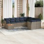 Set de sofás de jardín 10 pzas con cojines ratán sintético gris de , Conjuntos de jardín - Ref: Foro24-3256159, Precio: 728,8...
