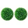 Bolas de boj artificial 2 unidades 38 cm de vidaXL, Flora artificial - Ref: Foro24-315474, Precio: 69,21 €, Descuento: %