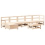 Juego de muebles de jardín 7 piezas madera maciza de pino de , Conjuntos de jardín - Ref: Foro24-3250616, Precio: 367,79 €, D...
