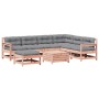 Juego de muebles jardín 8 pzas y cojines madera abeto Douglas de , Conjuntos de jardín - Ref: Foro24-3250586, Precio: 867,72 ...