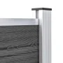 Panel de valla WPC negro 175x105 cm de vidaXL, Paneles de vallas - Ref: Foro24-148976, Precio: 157,93 €, Descuento: %