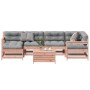 Juego de muebles jardín 7 pzas y cojines madera abeto Douglas de , Conjuntos de jardín - Ref: Foro24-3250946, Precio: 636,71 ...