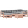Juego de muebles jardín 7 pzas y cojines madera abeto Douglas de , Conjuntos de jardín - Ref: Foro24-3250946, Precio: 636,71 ...