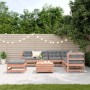 Juego de muebles jardín 8 pzas y cojines madera abeto Douglas de , Conjuntos de jardín - Ref: Foro24-3250578, Precio: 889,19 ...