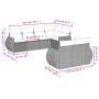 Juego de sofás de jardín 7 piezas con cojines ratán PE marrón de , Sofás modulares de exterior - Ref: Foro24-3221612, Precio:...