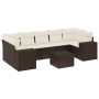 Set sofás de jardín 8 piezas y cojines ratán sintético marrón de , Sofás modulares de exterior - Ref: Foro24-3222342, Precio:...