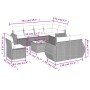 Set de sofás de jardín 9 pzas y cojines ratán sintético marrón de , Sofás modulares de exterior - Ref: Foro24-3221652, Precio...