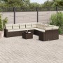 Set de sofás de jardín 11 pzas cojines ratán sintético marrón de , Conjuntos de jardín - Ref: Foro24-3219513, Precio: 720,48 ...