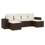 Set sofás de jardín 6 piezas y cojines ratán sintético marrón de , Conjuntos de jardín - Ref: Foro24-3222922, Precio: 356,88 ...