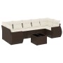 Set sofás de jardín 8 piezas y cojines ratán sintético marrón de , Conjuntos de jardín - Ref: Foro24-3221142, Precio: 569,99 ...
