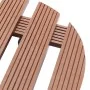 Soporte con ruedas para plantas 2 unidades WPC marrón Ø30x7,5cm de vidaXL, Soportes para macetas - Ref: Foro24-149033, Precio...