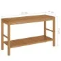 Mueble tocador madera teca maciza con lavabos de mármol negro de vidaXL, Tocadores de baño - Ref: Foro24-3058166, Precio: 457...