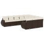 Set de sofás de jardín 10 pzas y cojines ratán sintético marrón de , Conjuntos de jardín - Ref: Foro24-3254230, Precio: 651,3...