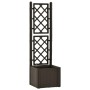 Arriate con enrejado y sistema de riego automático moca de vidaXL, Maceteros y jardineras - Ref: Foro24-313964, Precio: 103,9...